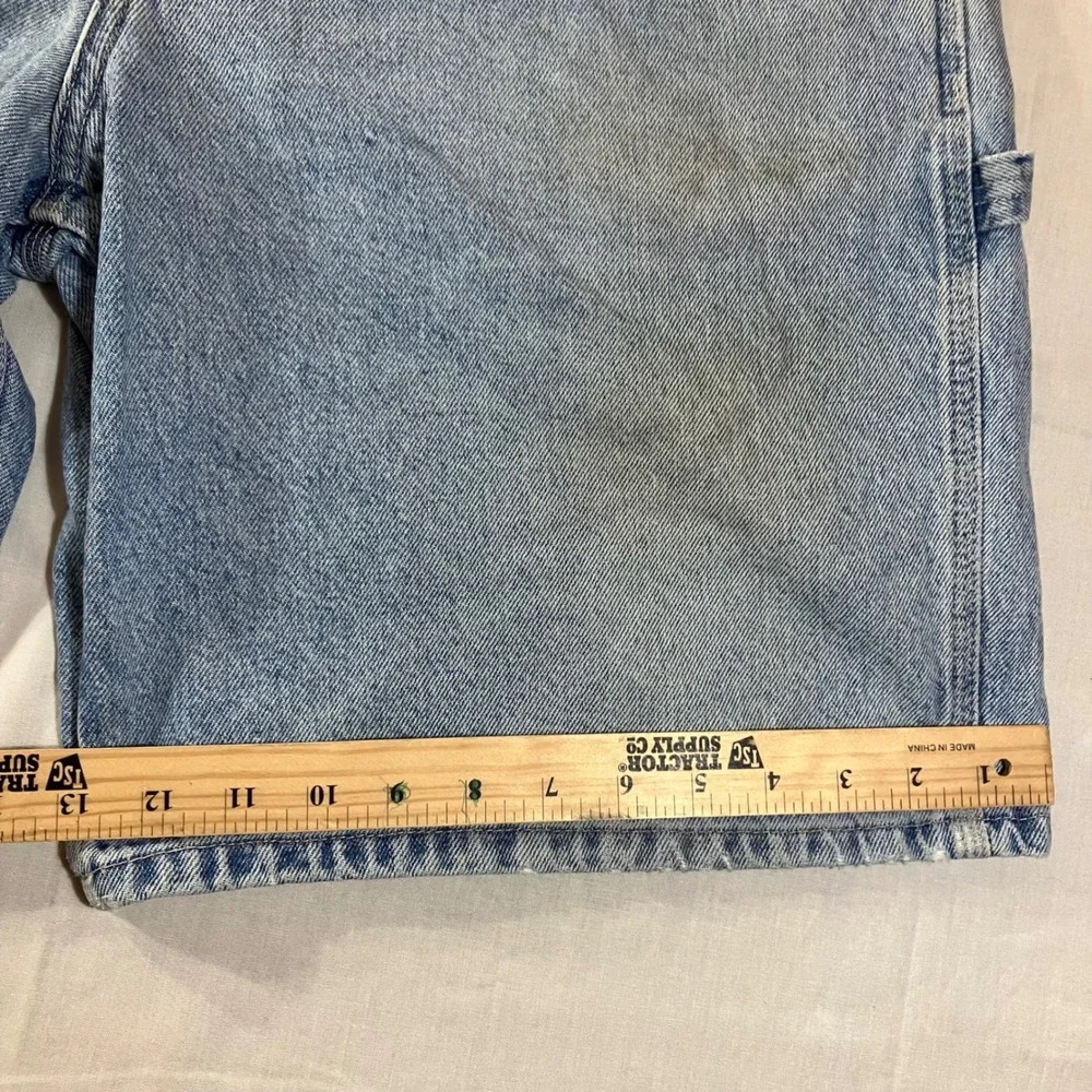 Polo Jeans Co Ralph Lauren Mens 38 Carpenter Shorts Light Wash Blue Denim Y2K